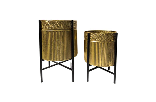 Rex Gold Planter - Gold - Set of 2 - Mekamart Australia
