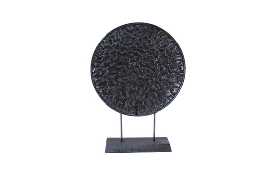 Round Pressed Gold Table Decor - Black - Mekamart Australia