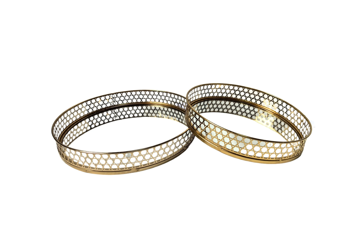 Nina Tray - Round - Large - Gold - Mekamart Australia