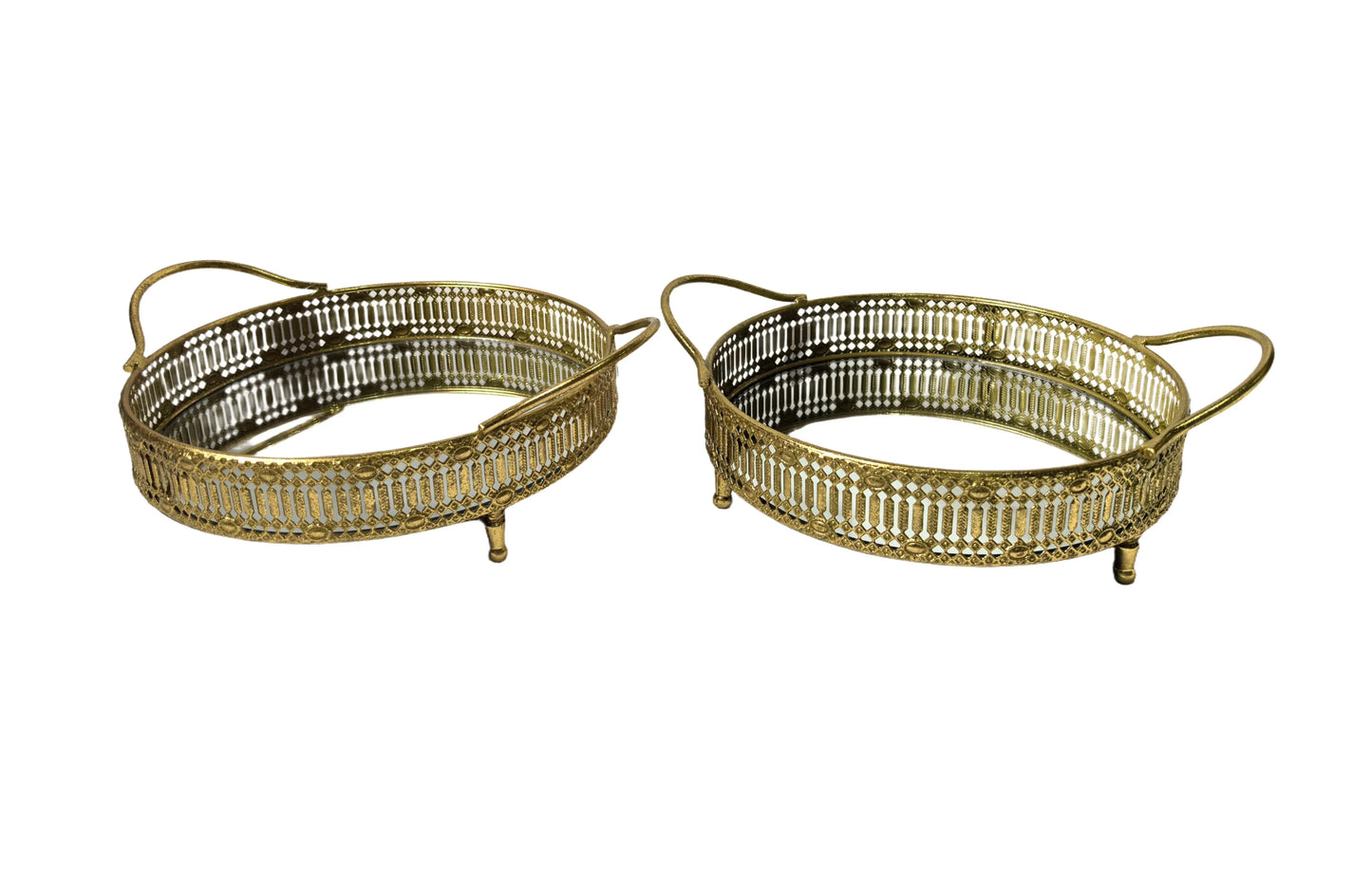 Tessa Round Tray - Large - Gold - Mekamart Australia