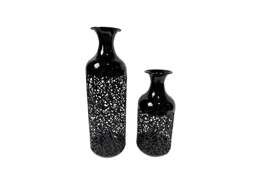 Maya Vase - Large - Black - Mekamart Australia