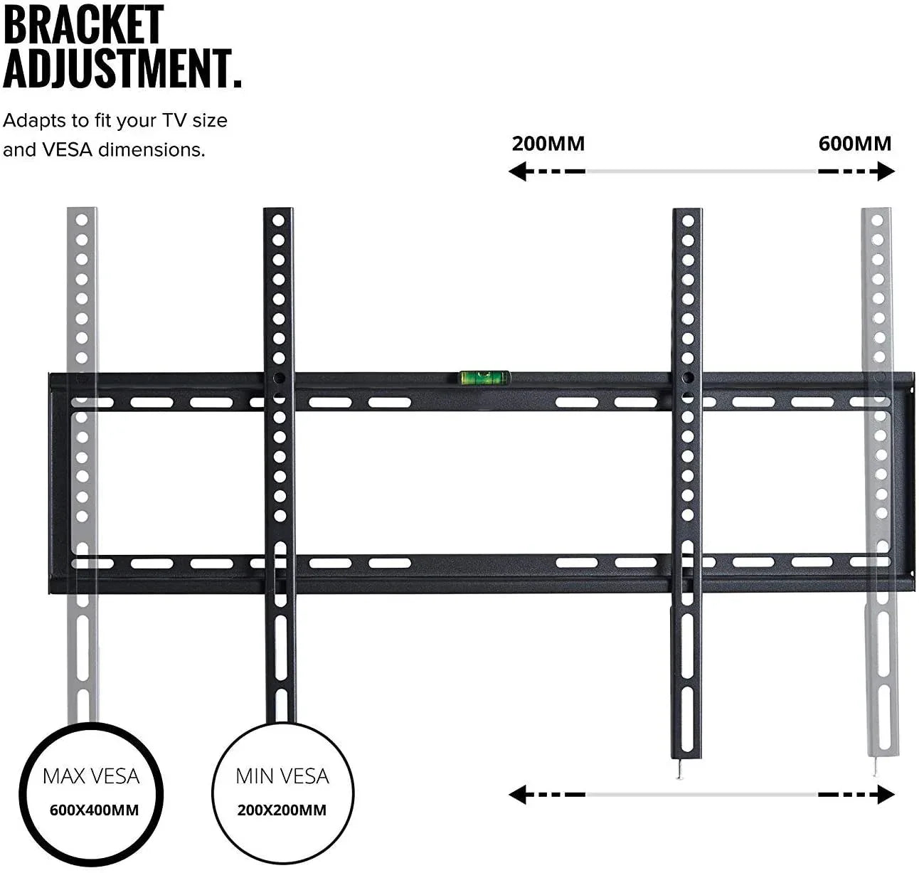 32-70 Inch Fixed TV Wall Mount Bracket TV Bracket Wall Mount up to 75KG - Mekamart Australia