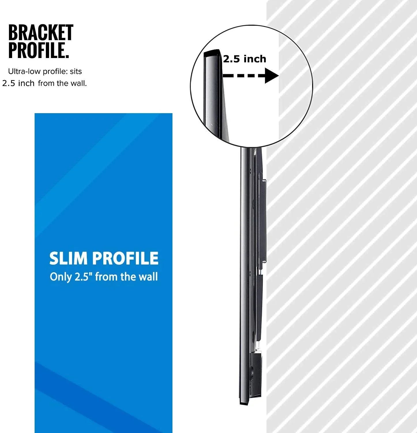 32-70 Inch Fixed TV Wall Mount Bracket TV Bracket Wall Mount up to 75KG - Mekamart Australia
