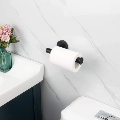 Toilet Paper Holder Black Wall Mount Bathroom Paper Roll Holder Roll Holder 304 - Mekamart Australia