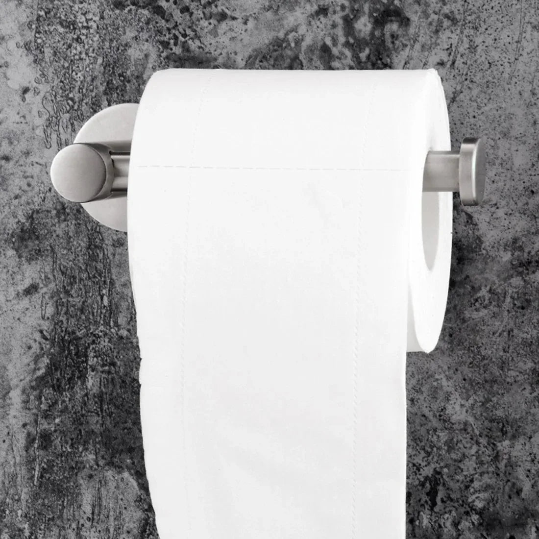 Toilet Paper brushed Holder Self Adhesive Bathroom Paper Roll Holder Roll Holder 304 - Mekamart Australia
