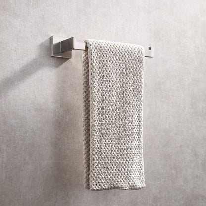 Square Hand Towel Holder Ring Wall Mounted Modern Towel Bar Bathroom Kitchen - Mekamart Australia