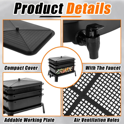 Worm Farm Factory worm wee Composter 30L 4 Trays Compost Bin Worm Farm Composting System - Mekamart Australia