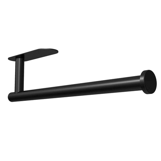 Kitchen Paper Holder Under Cabinet Wall Mount Adhesive Paper Towel Holder Black - Mekamart Australia