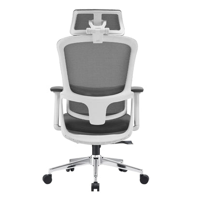 Elena High Back Fabric Seat Ergonomic Office Chair In Grey - Mekamart Australia