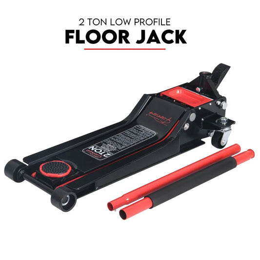 2 Ton Low Profile Trolley Jack Hydraulic Floor Car Lifter Dual Pump 70-610MM - Mekamart Australia