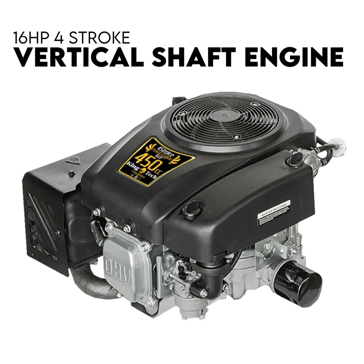 16HP Vertical Shaft Lawn Mower Engine Petrol 4 Stroke Ride on Motor - Mekamart Australia
