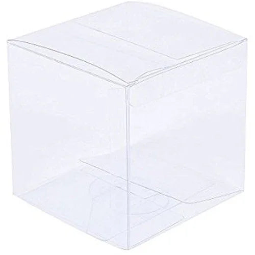 10 Pack of 8cm Square Cube - Product Showcase Clear Plastic Shop Display Storage Packaging Box - Mekamart Australia