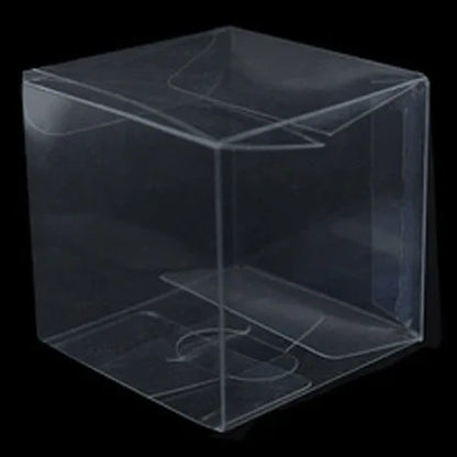 10 Pack of 8cm Square Cube - Product Showcase Clear Plastic Shop Display Storage Packaging Box - Mekamart Australia
