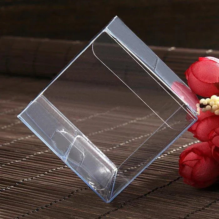 10 Pack of 8cm Square Cube - Product Showcase Clear Plastic Shop Display Storage Packaging Box - Mekamart Australia