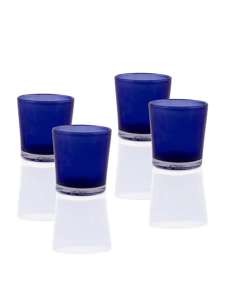 40 Pack Blue Frosted Glass Votive Tealight Candle Holders House Party Centerpiece Xmas Wedding Decor Glass Candlestick Party Decorations Bridal Baby Shower Event - Mekamart Australia