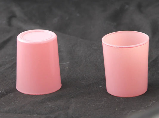 40 Pack Blush Pink Glass Votive Tealight Candle Holders House Party Centerpiece Xmas Wedding Decor Glass Candlestick Party Decorations Bridal Valentines Event - Mekamart Australia