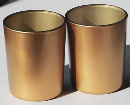 40 Bulk Pack Matt Gold Glass Votive Candle Holders Table Centreoieces Xmas Wedding Anniversary Event Recption Party Function or Home Decor - Mekamart Australia