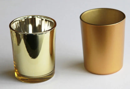 40 Bulk Pack Matt Gold Glass Votive Candle Holders Table Centreoieces Xmas Wedding Anniversary Event Recption Party Function or Home Decor - Mekamart Australia