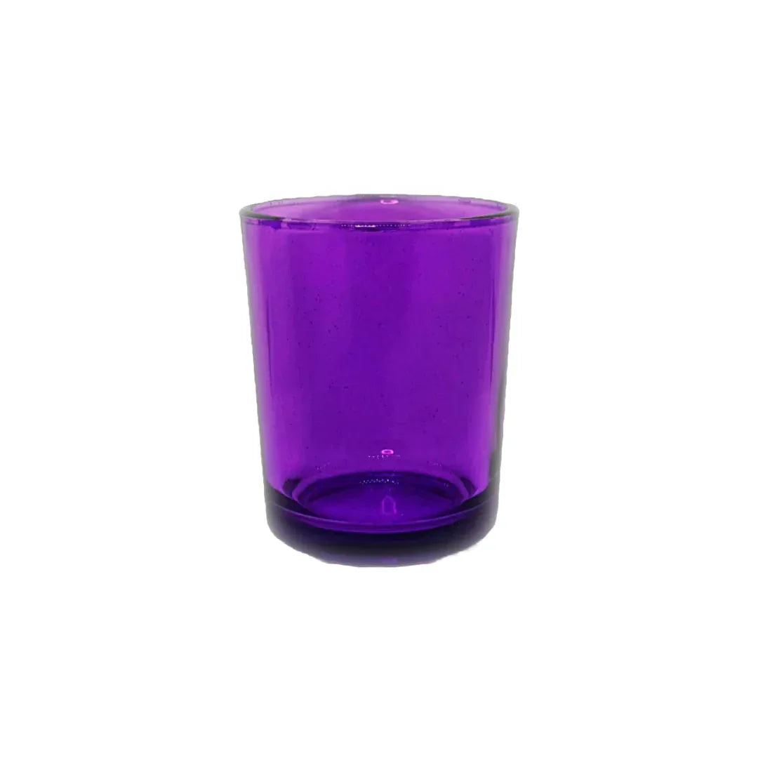 10 Pack Purple Glass Votive Tealight Candle Holders House Party Centerpiece Xmas Wedding Decor Glass Candlestick Party Decorations Bridal Valentines Event - Mekamart Australia