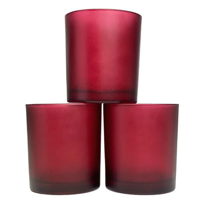 40 Pack Red Frosted Glass Votive Tealight Candle Holders Valentines Day Xmas Wedding Decor Glass Candlestick Party Decorations Bridal Baby Shower Event - Mekamart Australia