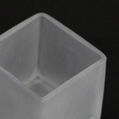 10 Pack Square Cube Frosted Glass 5cm Tealight Candle Holder Festival Decor Wedding Propose Parties Holiday and Home Decor - Mekamart Australia