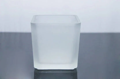 30 Bulk Pack Square Cube Frosted Glass 5cm Tealight Candle Holder Festival Decor Wedding Propose Parties Holiday and Home Decor - Mekamart Australia