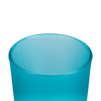 20 Pack Turquoise Frosted Glass Votive Tealight Candle Holders House Party Centerpiece Xmas Wedding Decor Glass Candlestick Party Decorations Bridal Baby Shower Event - Mekamart Australia