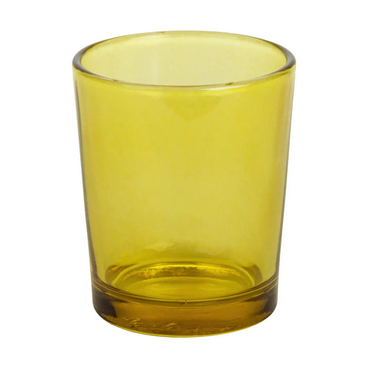 10 Pack Yellow Glass Votive Candle Holders Table Centreoieces Xmas Wedding Anniversary Event Recption Party Function or Home Decor - Mekamart Australia