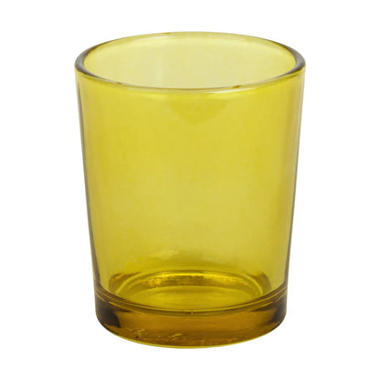20 Pack Yellow Glass Votive Candle Holders Table Centreoieces Xmas Wedding Anniversary Event Recption Party Function or Home Decor - Mekamart Australia