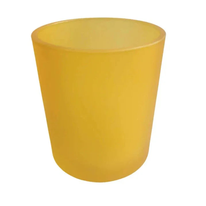 10 Pack Yellow Frosted Glass Votive Candle Holders Table Centreoieces Xmas Wedding Anniversary Event Recption Party Function or Home Decor - Mekamart Australia