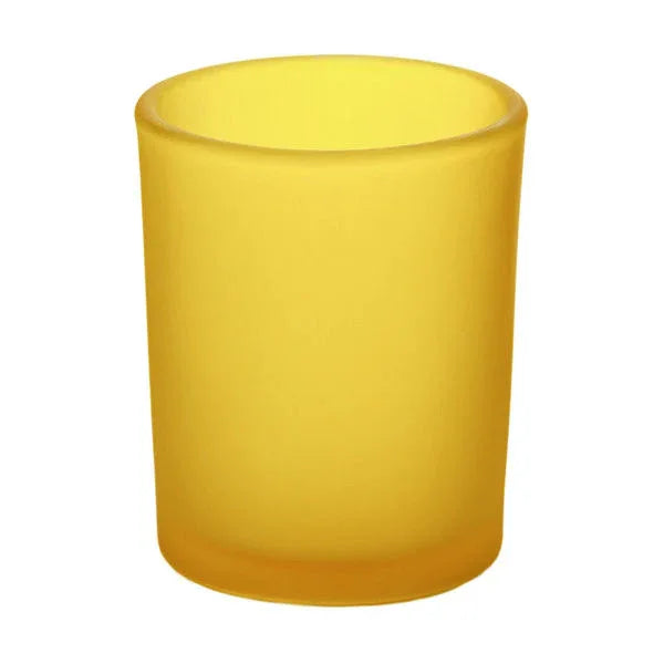 40 Bulk Yellow Frosted Glass Votive Candle Holders Table Centreoieces Xmas Wedding Anniversary Event Recption Party Function or Home Decor - Mekamart Australia