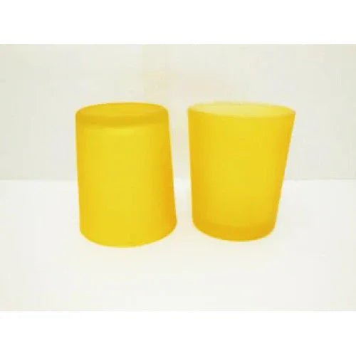 40 Bulk Yellow Frosted Glass Votive Candle Holders Table Centreoieces Xmas Wedding Anniversary Event Recption Party Function or Home Decor - Mekamart Australia