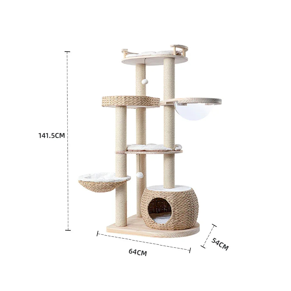 HONEYPOTCAT Cosy Woven Cat Perch - 141.5cm - Mekamart Australia