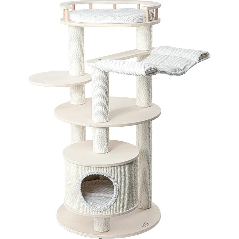 HONEYPOTCAT Enduring Comfort Sisal & Wood Tree - 128cm - Mekamart Australia