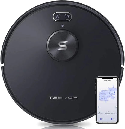Tesvor S6+ Robot Vacuum Cleaner Mop 2700Pa With Laser Navigation - Mekamart Australia