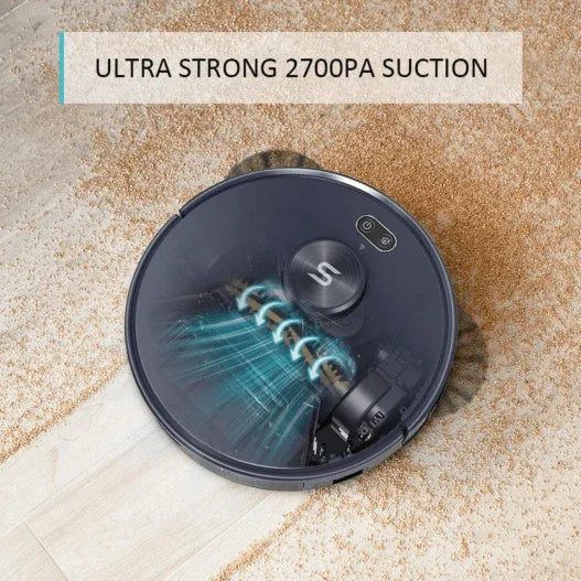 Tesvor S6+ Robot Vacuum Cleaner Mop 2700Pa With Laser Navigation - Mekamart Australia