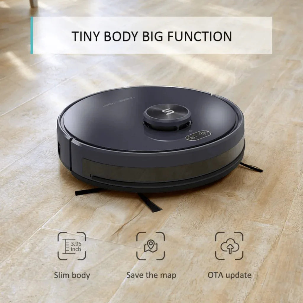 Tesvor S6+ Robot Vacuum Cleaner Mop 2700Pa With Laser Navigation - Mekamart Australia