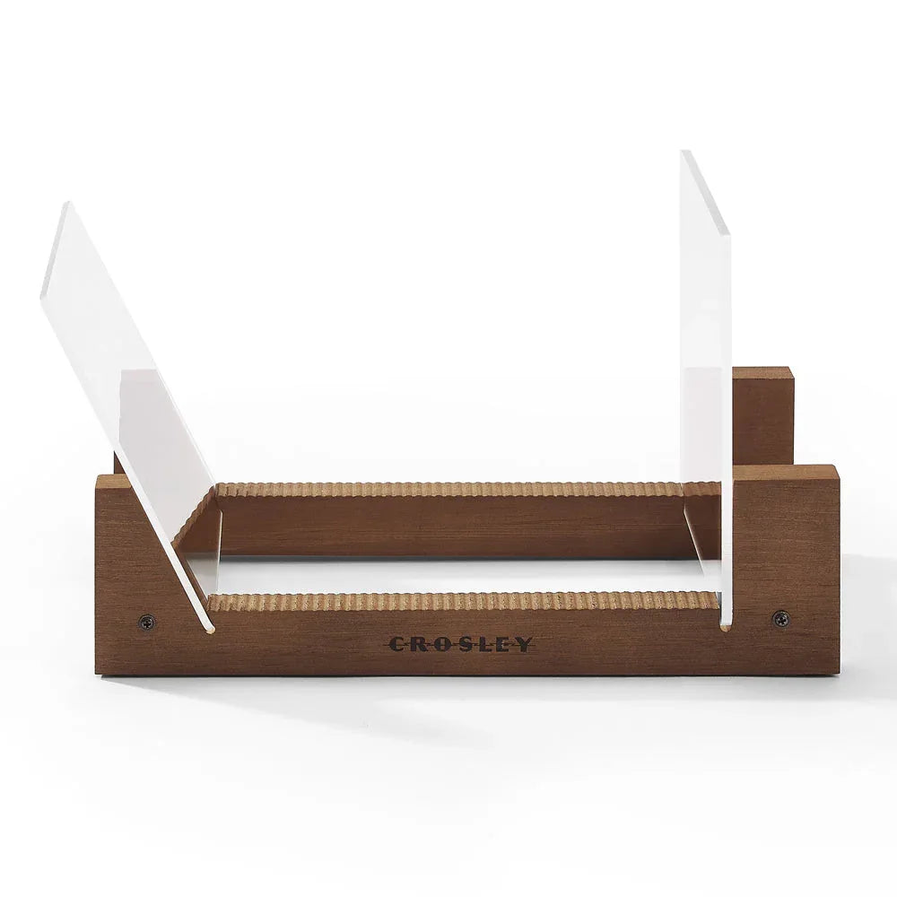 Crosley Voyager Bluetooth Portable Turntable - Cocoa + Bundled Crosley Record Storage Display Stand - Mekamart Australia