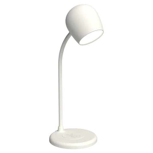 Kreafunk Ellie Lamp W/ Qi Charger And Bluetooth Speaker - White - Mekamart Australia