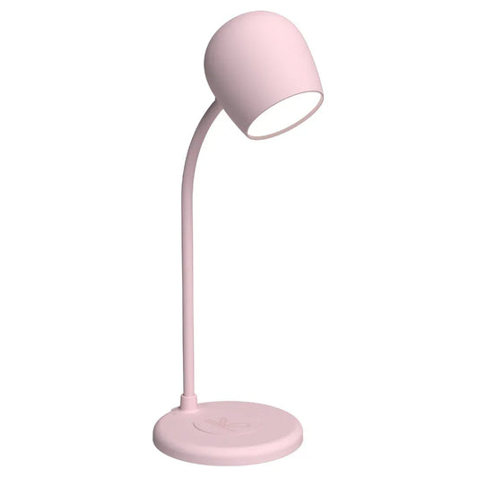 Kreafunk Ellie Lamp W/ Qi Charger And Bluetooth Speaker - Dusty Rose - Mekamart Australia