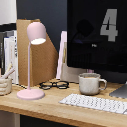Kreafunk Ellie Lamp W/ Qi Charger And Bluetooth Speaker - Dusty Rose - Mekamart Australia