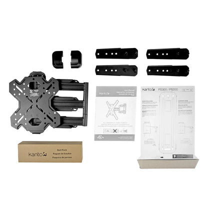 Kanto PS300 Full Motion TV Wall Mount for 25" - 75" TVs, Black - Mekamart Australia