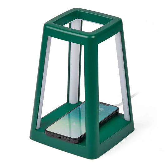 Lexon Lantern Portable Lamp With Built-In Wireless Charger - Green - Mekamart Australia