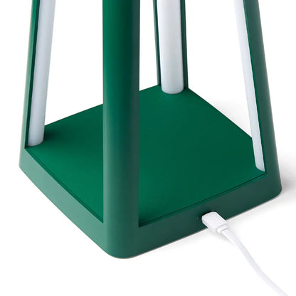 Lexon Lantern Portable Lamp With Built-In Wireless Charger - Green - Mekamart Australia
