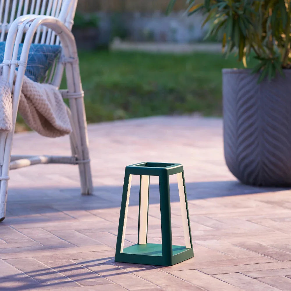 Lexon Lantern Portable Lamp With Built-In Wireless Charger - Green - Mekamart Australia