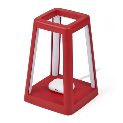 Lexon Lantern Portable Lamp With Built-In Wireless Charger - Red - Mekamart Australia