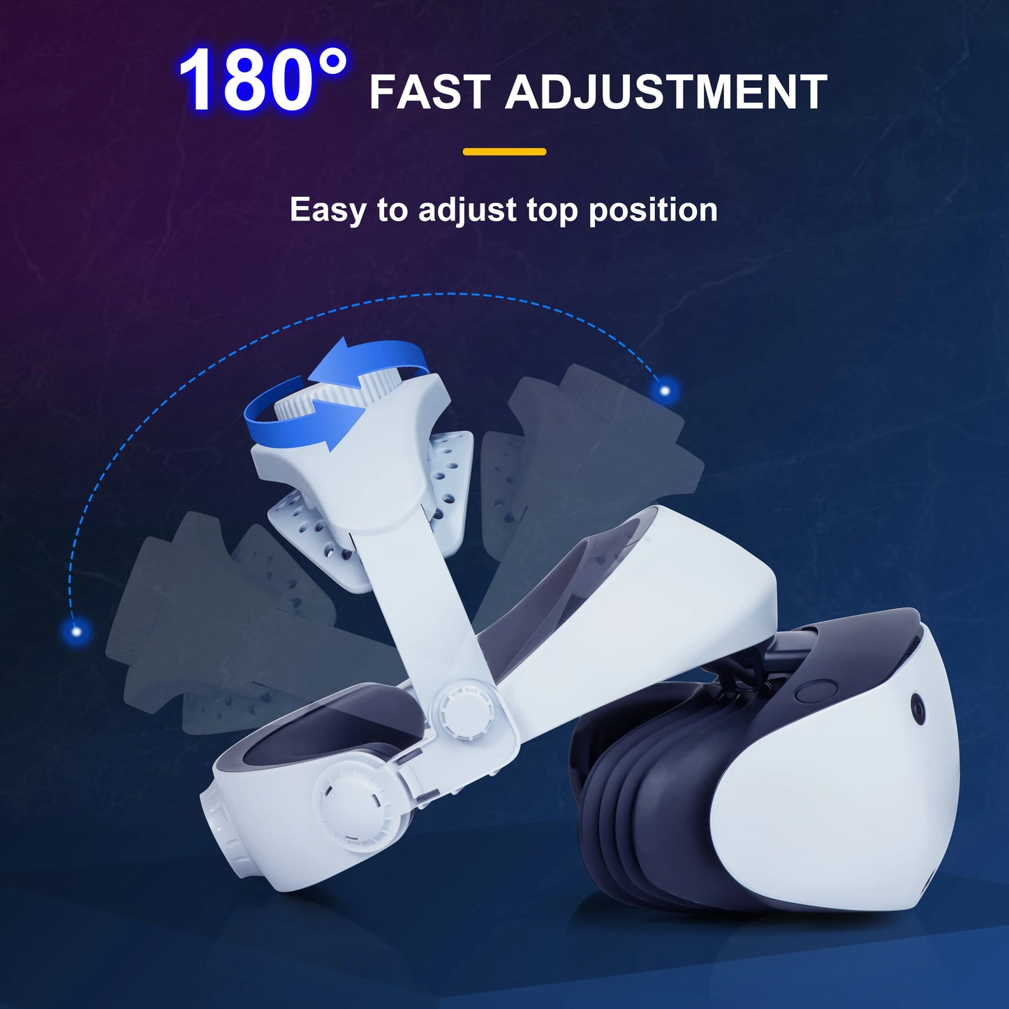 DEVASO Adjustable Head Strap for Playstation VR2, Reduced Pressure Lightweight - Mekamart Australia