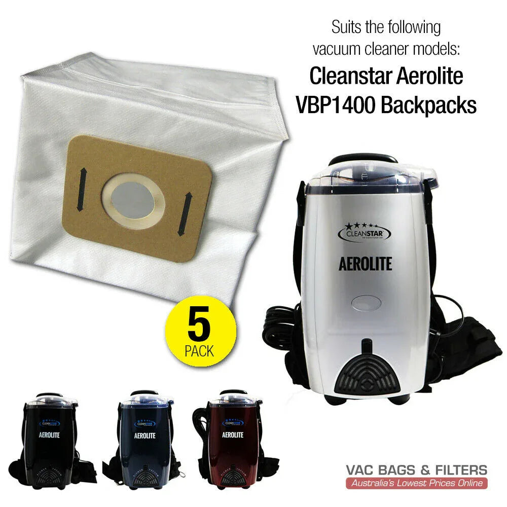 5 x Vacuum Bags for Cleanstar Aerolite VBP1400 Backpacks - Mekamart Australia