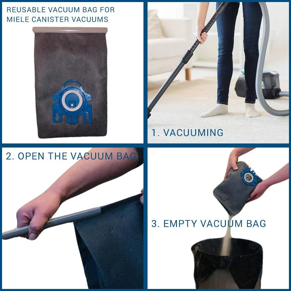 Reusable Vacuum Cloth Bags for Miele GN & FJM Vacuum Cleaners - Mekamart Australia