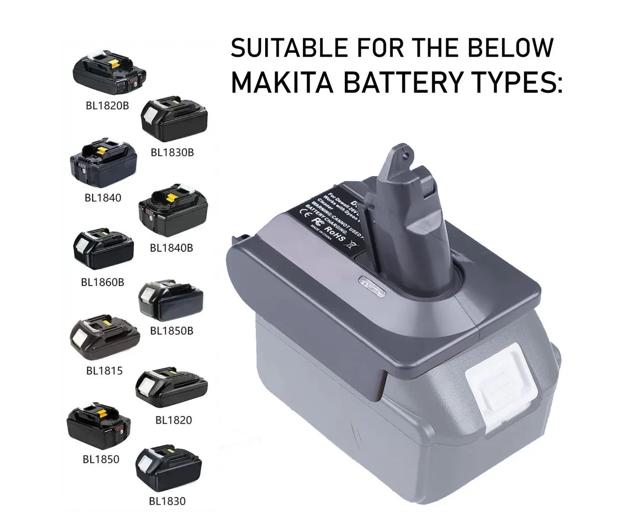 Makita 18V To Dyson V7 & V8 Battery Converter / Adapter - Mekamart Australia